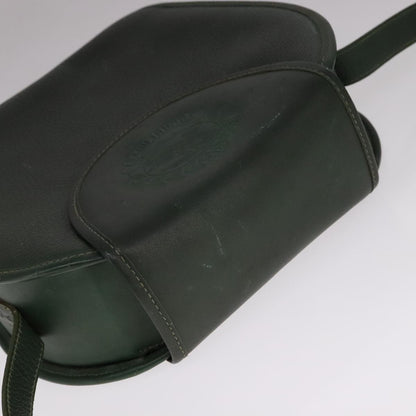 Burberry Vintage Shoulder Bag Leather, GREEN, LEATHER, Shoulder bag