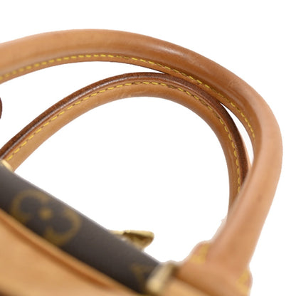 Louis Vuitton Deauville Handbag Monogram Canvas, BROWN, CANVAS, Handbag