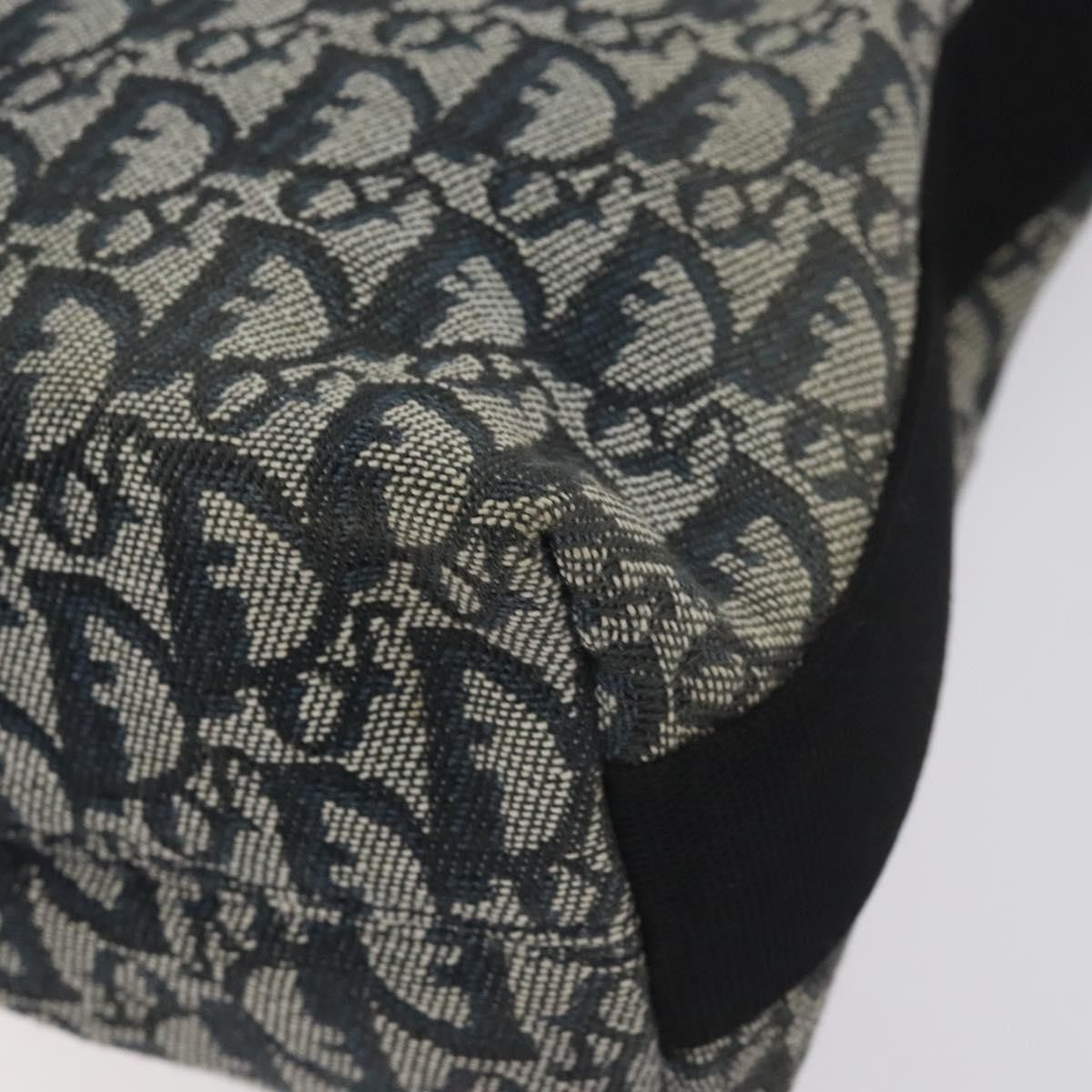 Christian Dior Vintage Trotter Messenger Bag Diorissimo Canvas, NAVY, CANVAS, Crossbody bag