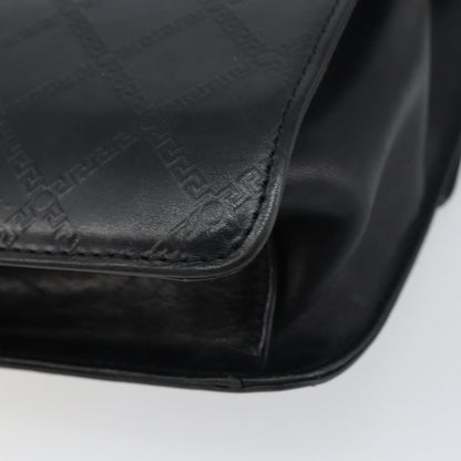 Versace Vintage Handbag Leather, BLACK, LEATHER, Handbag