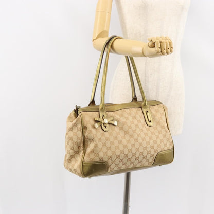 Gucci Princy Zip Tote GG Canvas, BEIGE, CANVAS, Shoulder bag