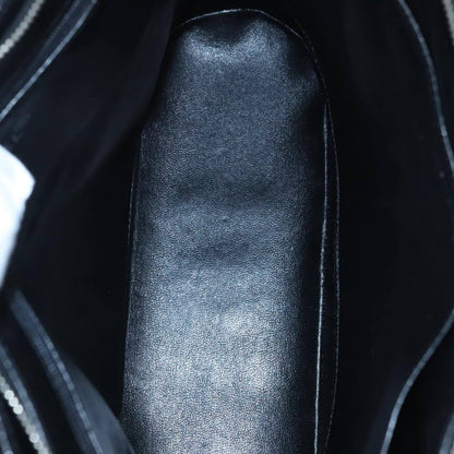 Chanel Vintage CC Zip Around Shoulder Bag Quilted Caviar, BLACK, LEATHER, Tote bag