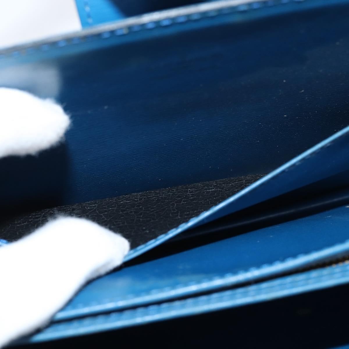 Louis Vuitton Capucines Shoulder Bag Epi Leather, BLUE, LEATHER, Shoulder bag