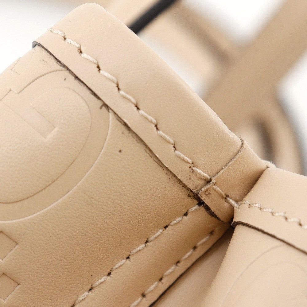 Gucci GG super mini handbag Leather, BEIGE, LEATHER, Handbag