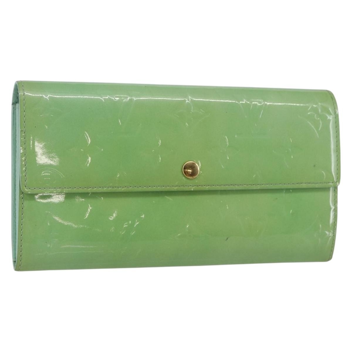 Louis Vuitton Vintage Sarah Wallet Patent leather, GREEN, PATENT_LEATHER, Wallets