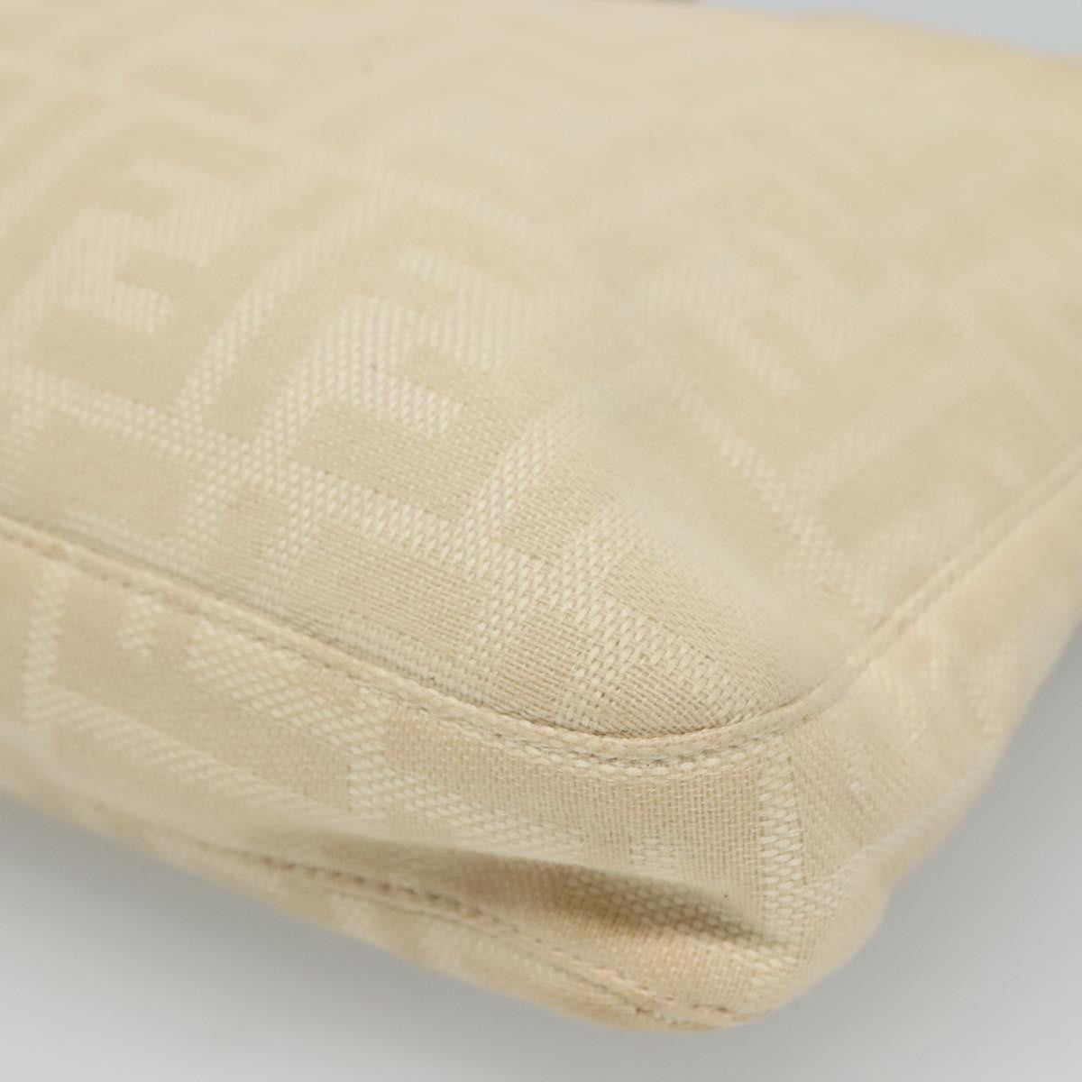 Fendi Vintage FF Belted Hobo Canvas, BEIGE, CANVAS, Shoulder bag