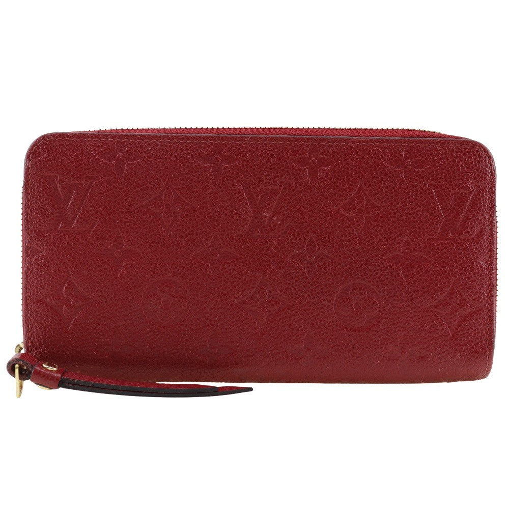 Louis Vuitton Portefeuille zippy Monogramme Empreinte Monogramme Empreinte, RED, CANVAS, Wallets