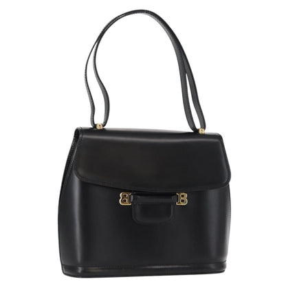 Bally Vintage Shoulder Bag Leather, BLACK, LEATHER, Shoulder bag