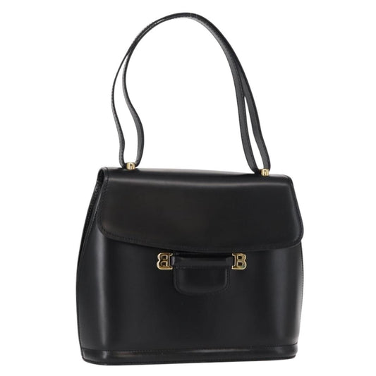 Bally Vintage Shoulder Bag Leather, BLACK, LEATHER, Shoulder bag