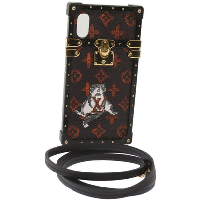 Louis Vuitton Phone case Canvas, BLACK, METAL, Tech accessory