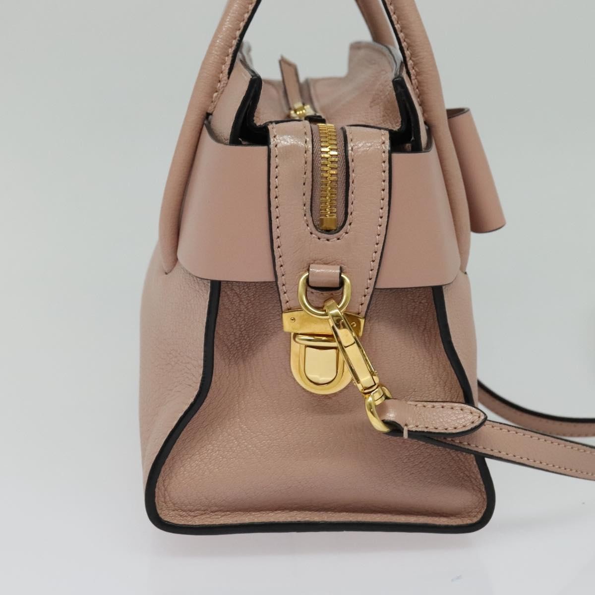 Miu Miu Madras Fiocco Bow Tote Leather, PINK, LEATHER, Tote bag