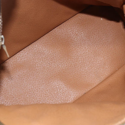 Celine Vintage Macadam Handbag Canvas and Leather, BROWN, CANVAS, Handbag