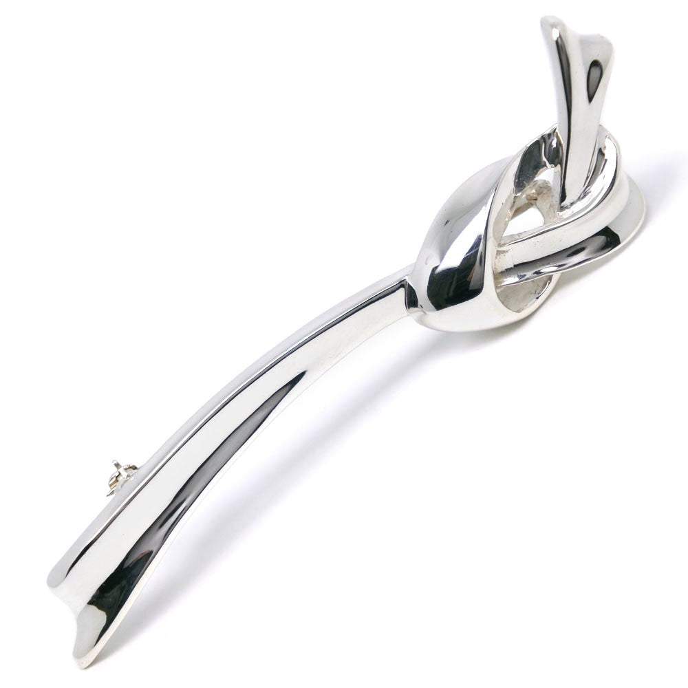 Tiffany & Co. Ribbon Brooch Silver 925, SILVER, SILVER, Brooch