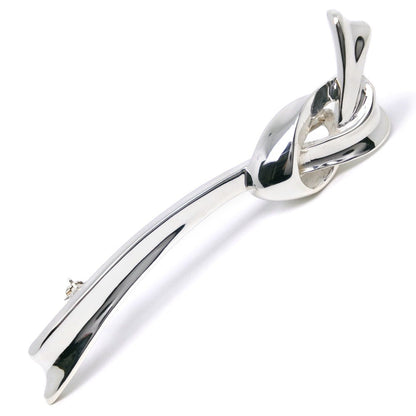 Tiffany & Co. Ribbon Brooch Silver 925, SILVER, SILVER, Brooch