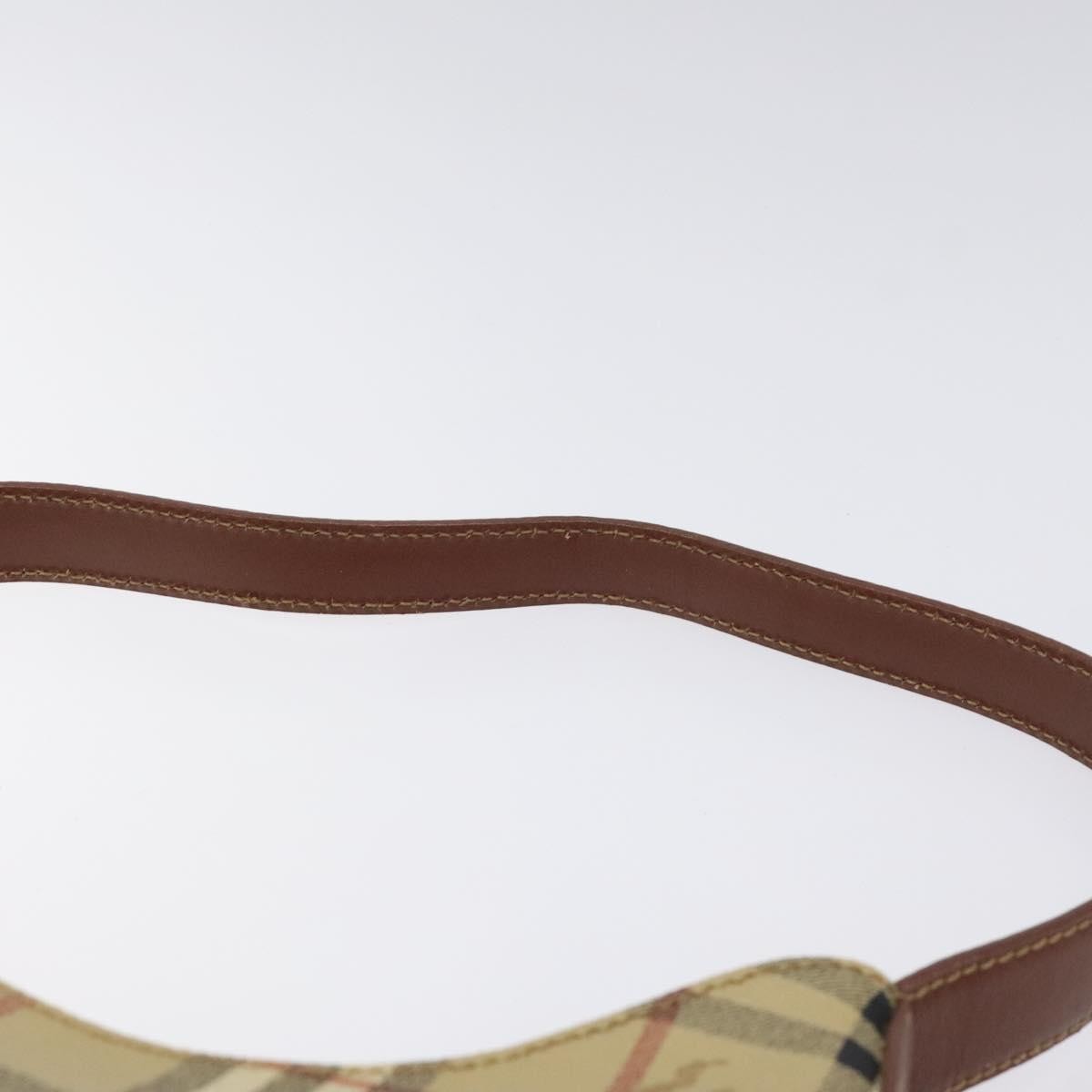 Burberry Shoulder Bag Nova Check Canvas, BEIGE, PVC, Shoulder bag