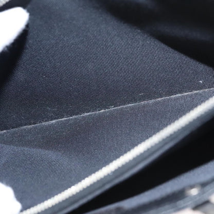 Chanel Vintage Metal Ring Tote Leather, BLACK, LEATHER, Tote bag