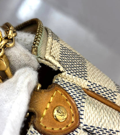 Louis Vuitton Eva Handbag Damier, WHITE, CANVAS, Shoulder bag