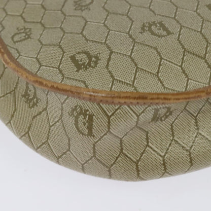 Christian Dior Vintage Honeycomb Flap Crossbody Bag Canvas and Leather, BEIGE, CANVAS, Crossbody bag