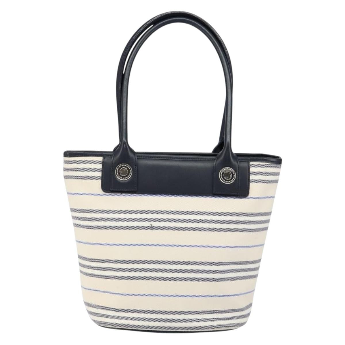 Burberry Blue Label Tote Bag Canvas, WHITE, CANVAS, Tote bag