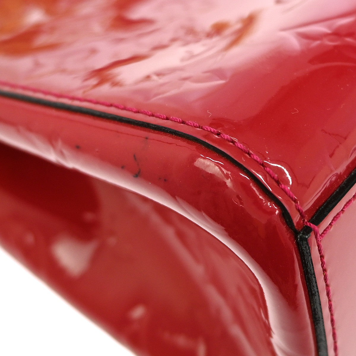 Louis Vuitton Catalina Handbag Monogram Vernis, RED, PATENT_LEATHER, Handbag