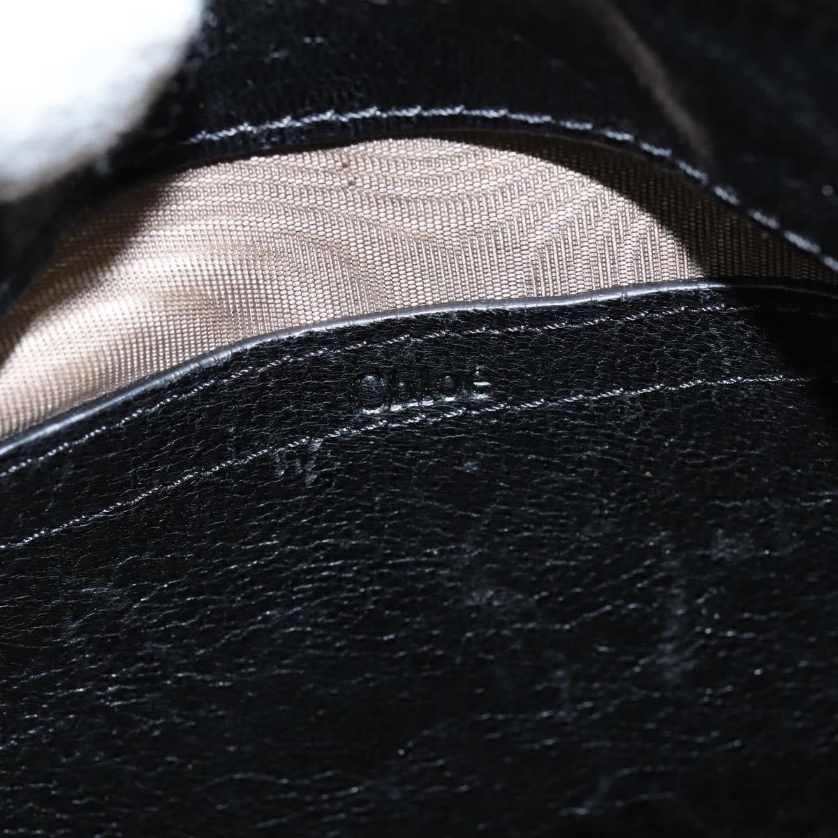 Chloe Vintage Shoulder Bag Leather, BLACK, LEATHER, Shoulder bag