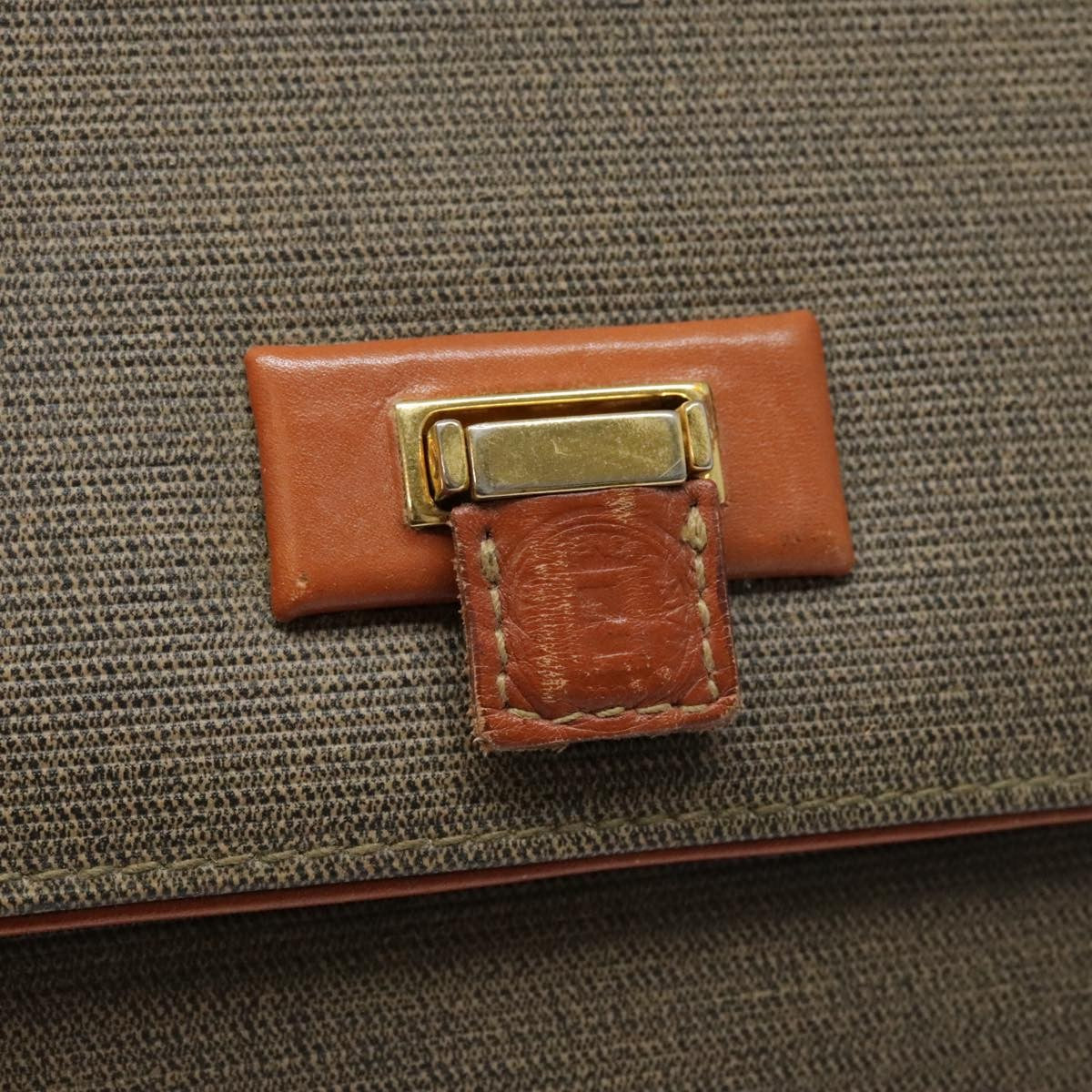 Fendi Vintage Top Handle Bag PVC, BROWN, PVC, Handbag