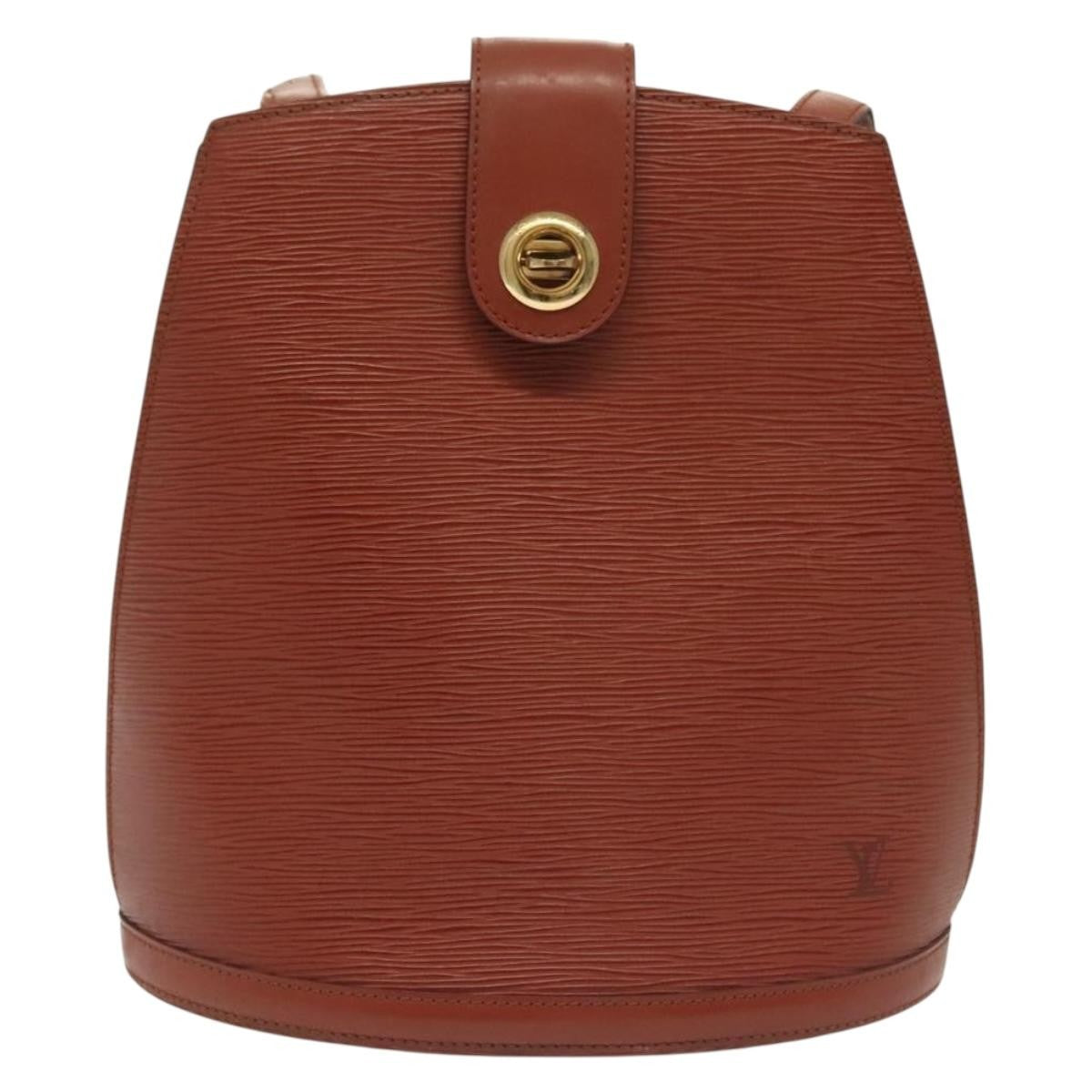 Louis Vuitton Cluny Shoulder Bag Epi Leather, BROWN, LEATHER, Shoulder bag