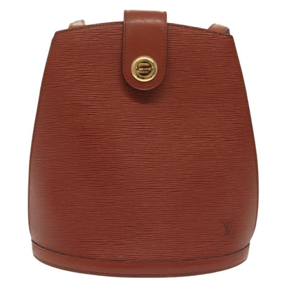 Louis Vuitton Cluny Shoulder Bag Epi Leather, BROWN, LEATHER, Shoulder bag