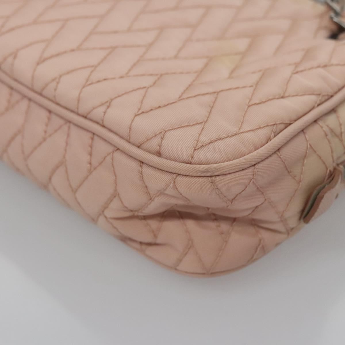Prada Camera Bag Quilted Tessuto, PINK, NYLON, Crossbody bag