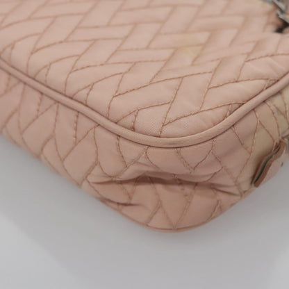 Prada Camera Bag Quilted Tessuto, PINK, NYLON, Crossbody bag