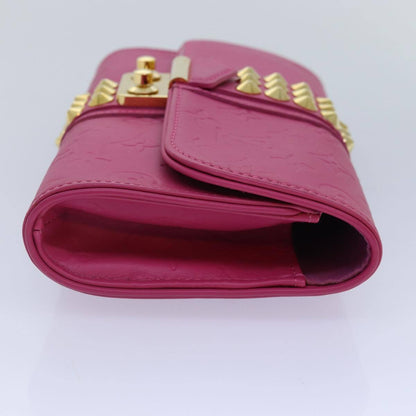 Louis Vuitton Courtney Clutch Embossed Leather, PINK, LEATHER, Clutche & pouche