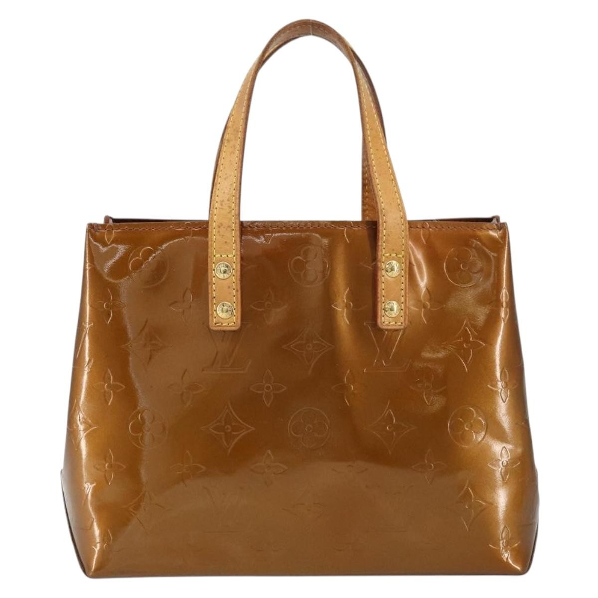 Louis Vuitton Reade Handbag Monogram Vernis, BROWN, PATENT_LEATHER, Tote bag