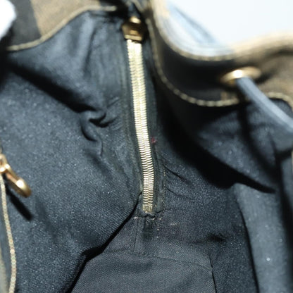 Fendi Pequin Front Pocket Backpack Coated Canvas, BROWN, PVC, Backpack