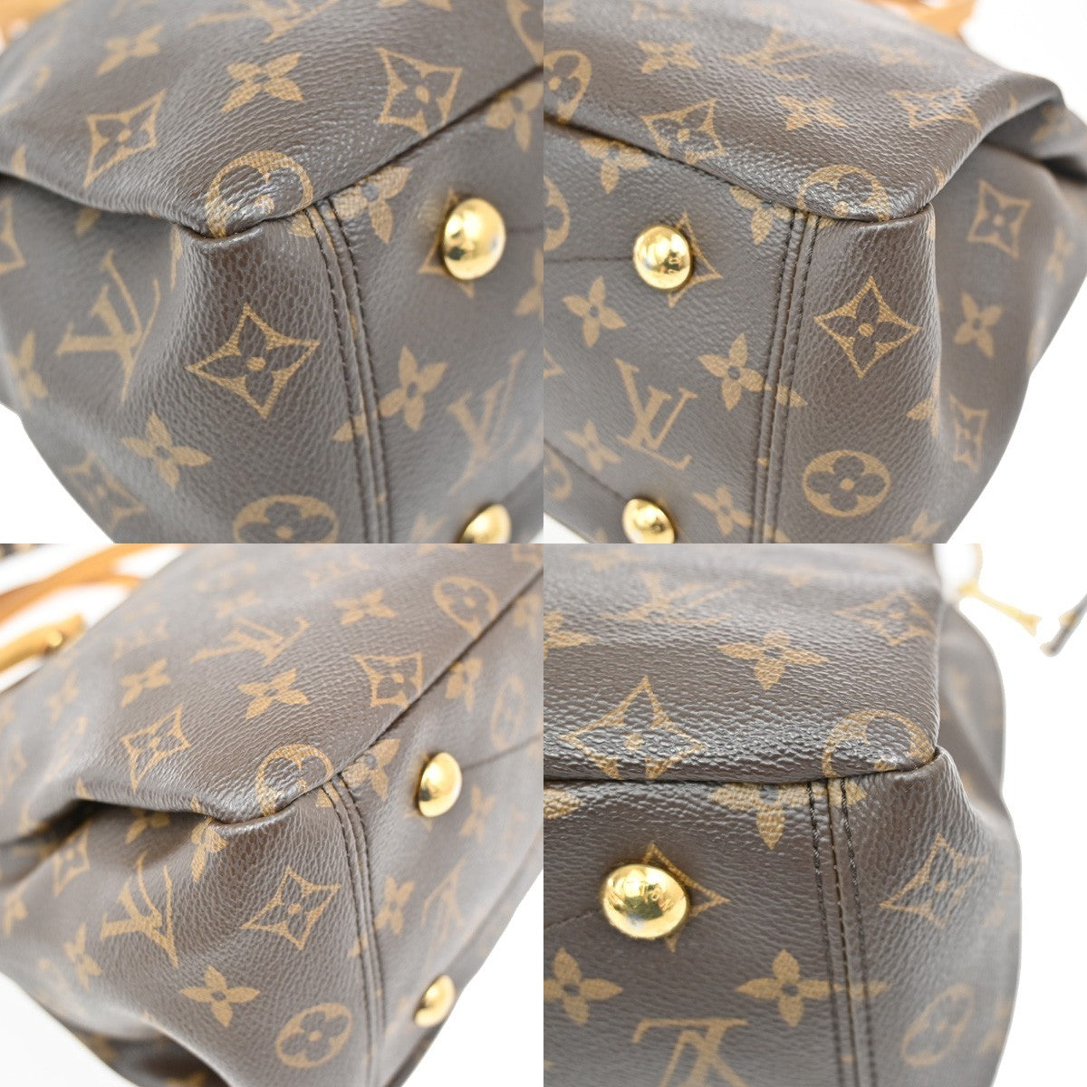 Louis Vuitton Pallas Tote Monogram Canvas with Leather, BROWN, CANVAS, Tote bag