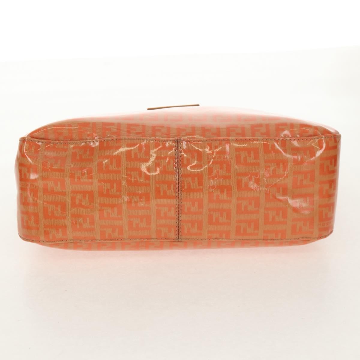 Fendi Mamma baguette Canvas, ORANGE, CANVAS, Shoulder bag