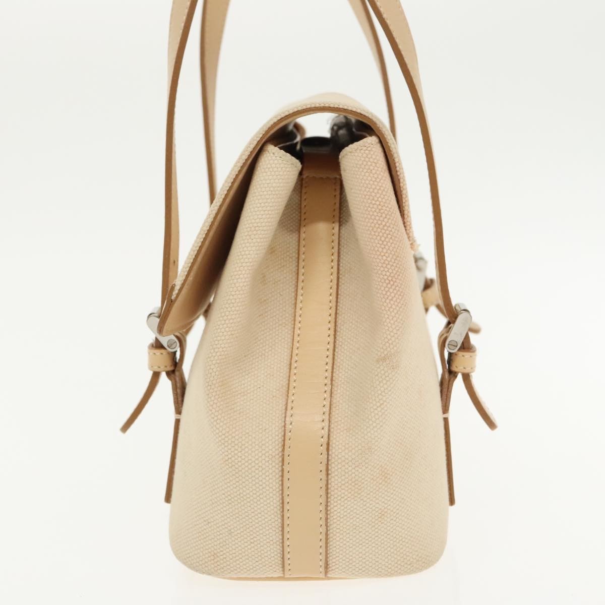 Burberry Vintage Handbag Canvas, BEIGE, CANVAS, Handbag