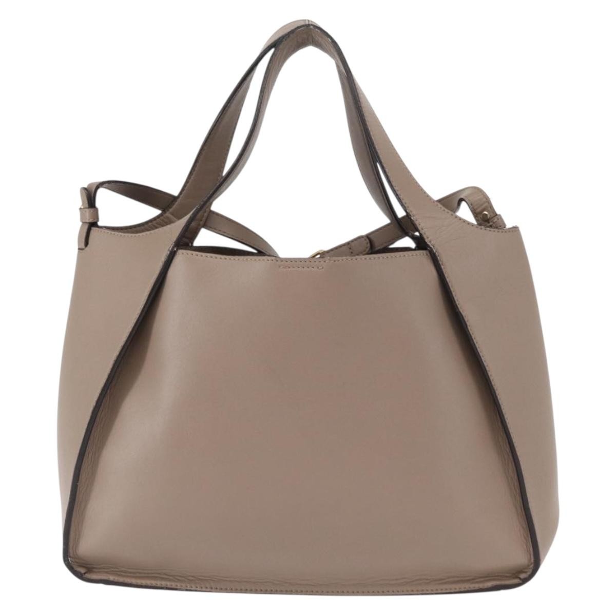 Stella McCartney Alter Tote Perforated Faux Leather, BEIGE, SYNTHETIC, Tote bag