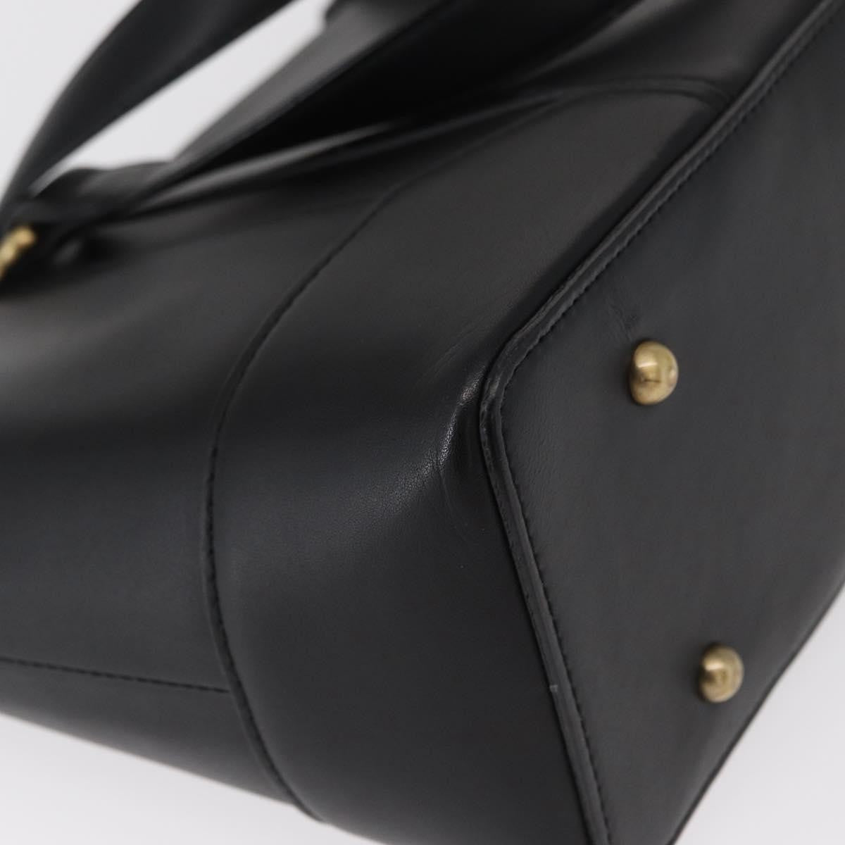 Burberry Vintage tote bag Leather, BLACK, LEATHER, Tote bag