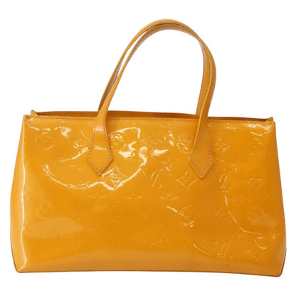 Louis Vuitton Wilshire Handbag Monogram Vernis, YELLOW, PATENT_LEATHER, Handbag