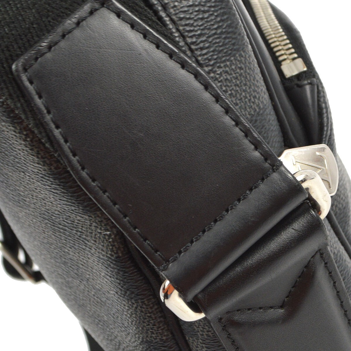 Louis Vuitton Dayton Reporter Bag Damier Graphite, BLACK, CANVAS, Shoulder bag