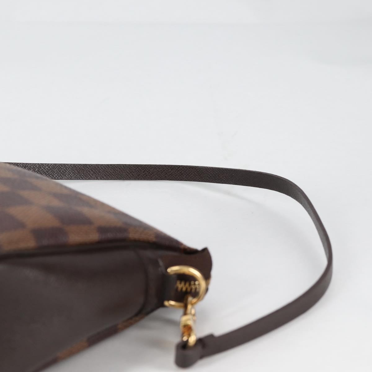 Louis Vuitton Trousse Make Up Bag Damier, BROWN, CANVAS, Clutche & pouche