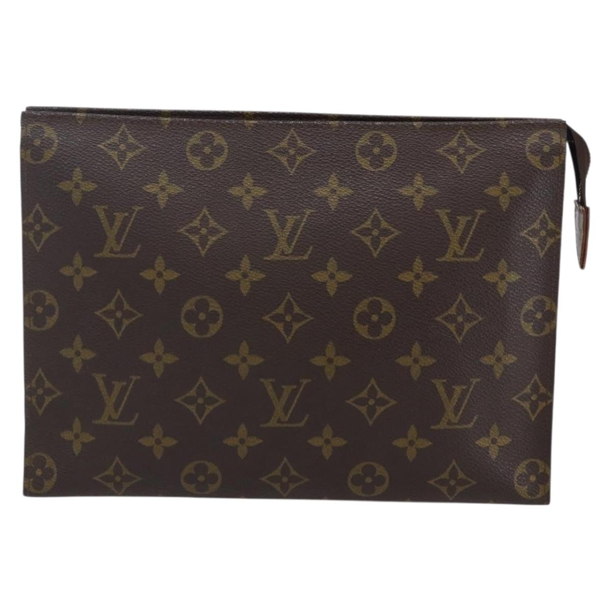 Louis Vuitton Toiletry Pouch Monogram Canvas, BROWN, CANVAS, Clutche & pouche