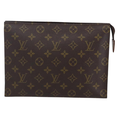 Louis Vuitton Toiletry Pouch Monogram Canvas, BROWN, CANVAS, Clutche & pouche