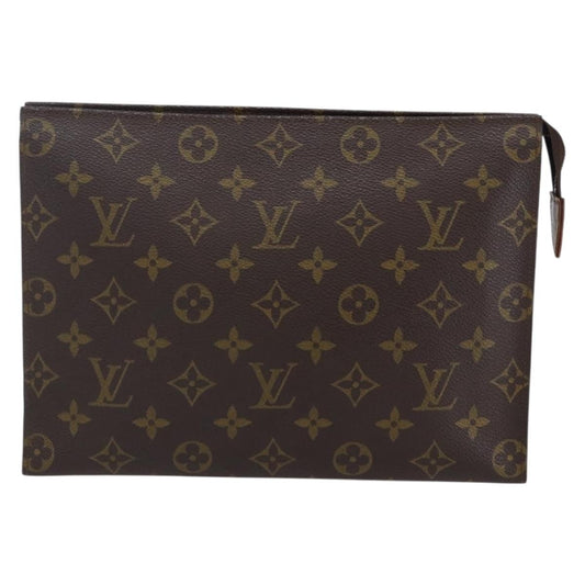 Louis Vuitton Toiletry Pouch Monogram Canvas, BROWN, CANVAS, Clutche & pouche