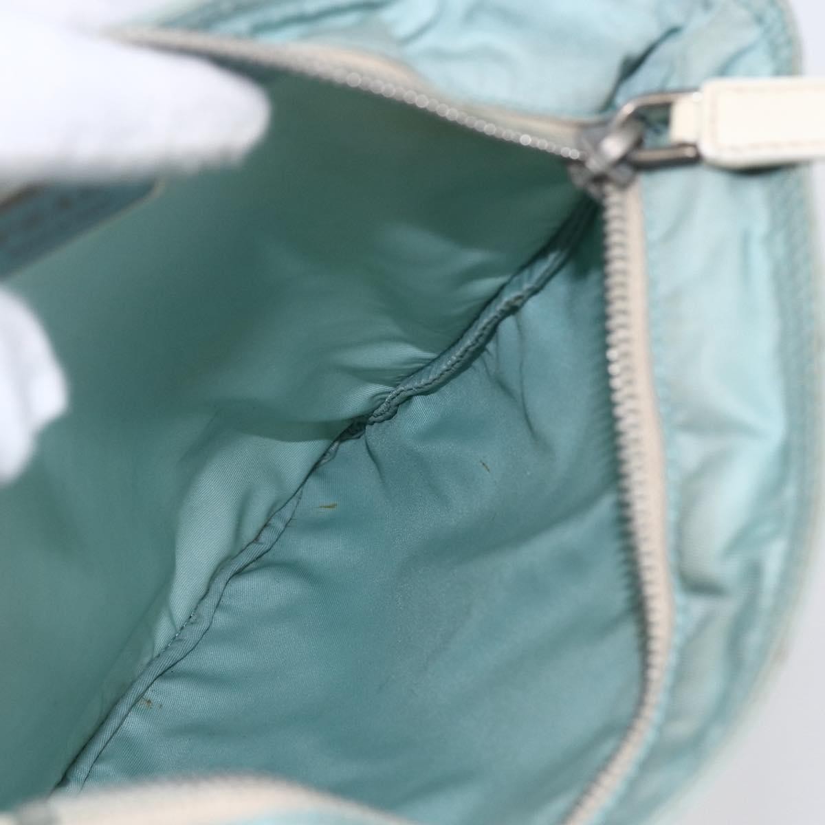 Prada Front Pocket Messenger Bag Tessuto, BLUE, NYLON, Shoulder bag