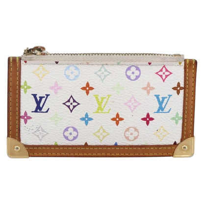 Louis Vuitton Pochette Clés Monogram Canvas, WHITE, CANVAS, Wallets