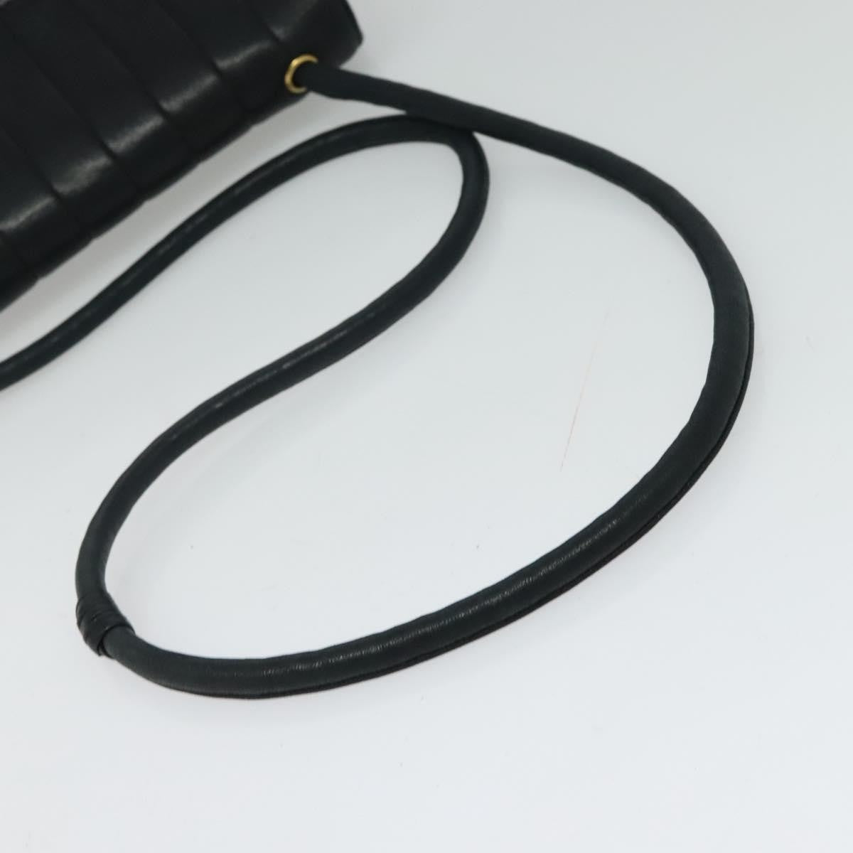 Chanel Vintage Vertical CC Flap Bag Leather, BLACK, LEATHER, Shoulder bag