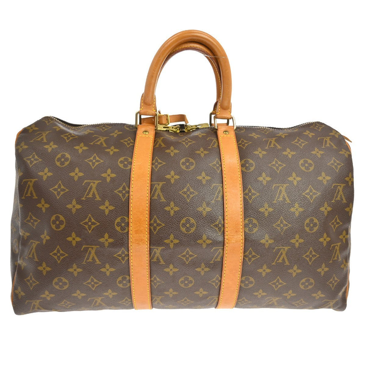 Louis Vuitton Keepall Bag Monogram Canvas, Brown, Canvas, Travel Bag