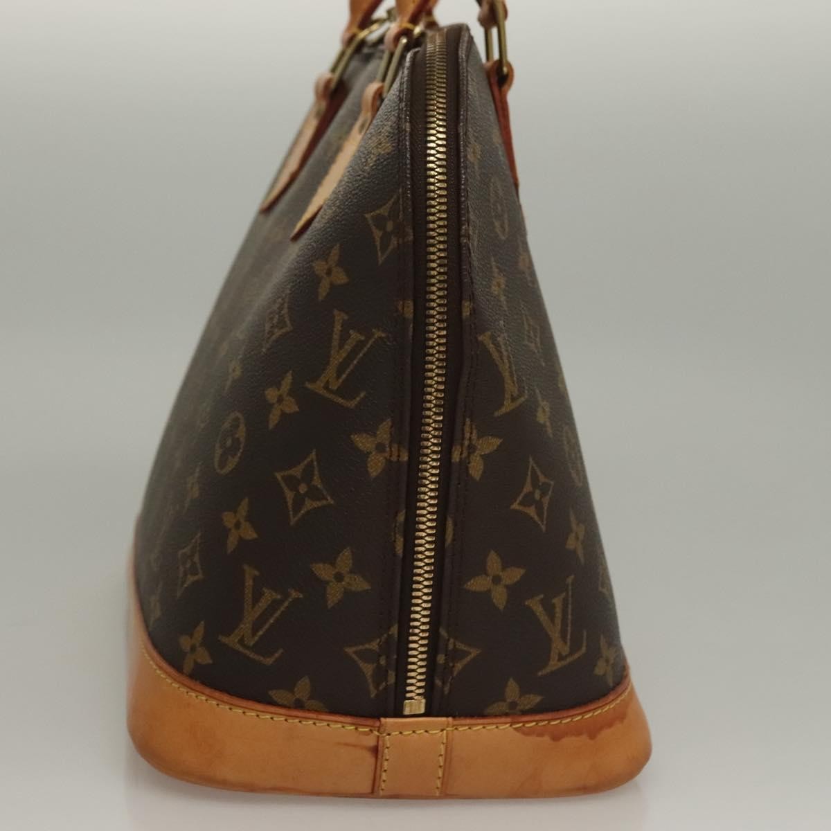 Louis Vuitton Alma Handbag Monogram Canvas, BROWN, CANVAS, Handbag