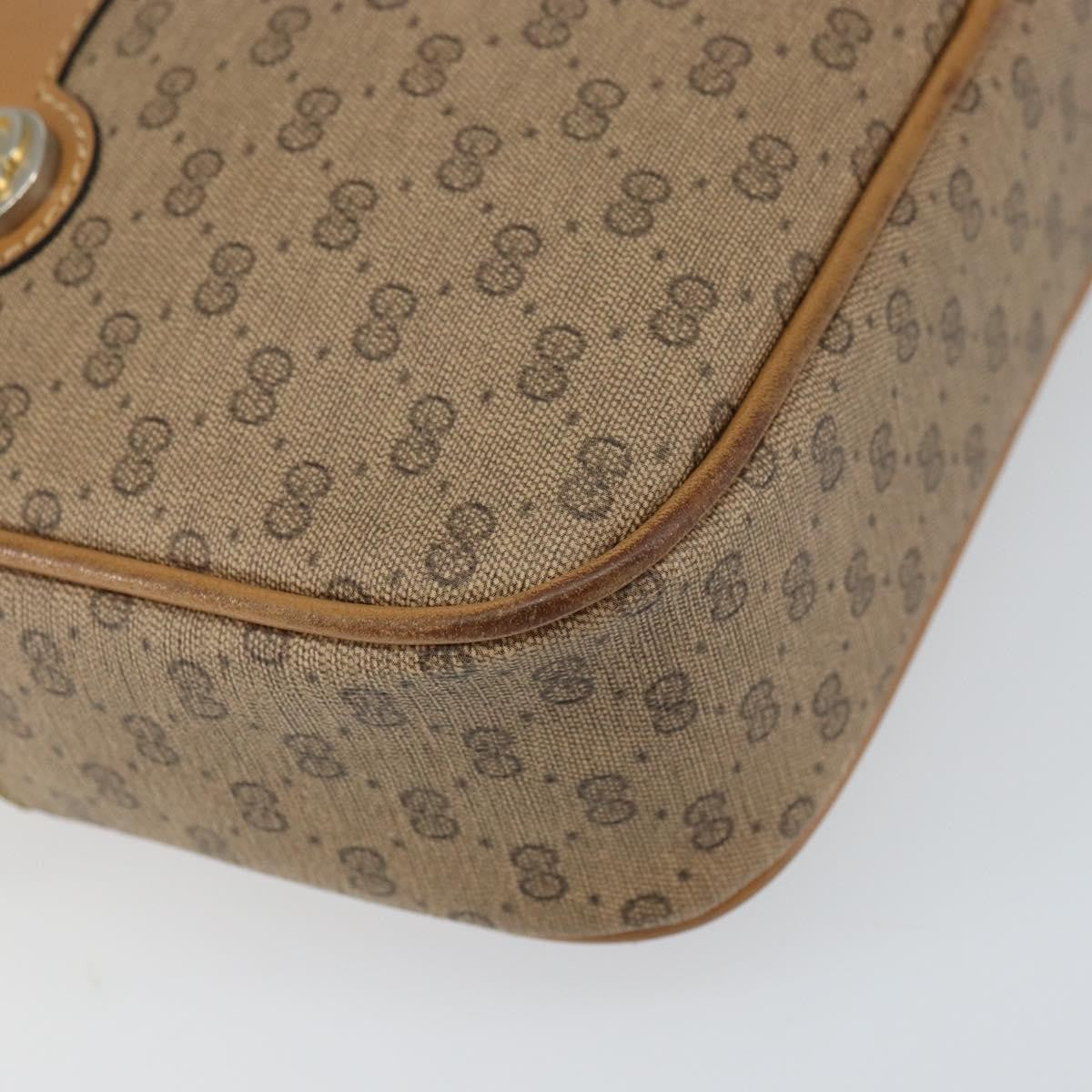 Gucci Micro GG supreme shoulder bag GG canvas, BEIGE, PVC, Shoulder bag